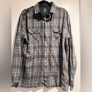 Kuhl Dillingr Flannel Button-Up Shirt, M’s size Xl